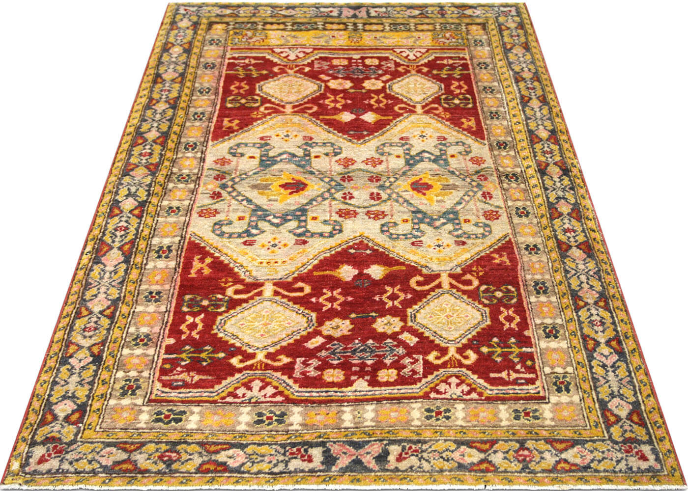 Vintage Turkish Oushak Rug - 3'8" x 6'2"