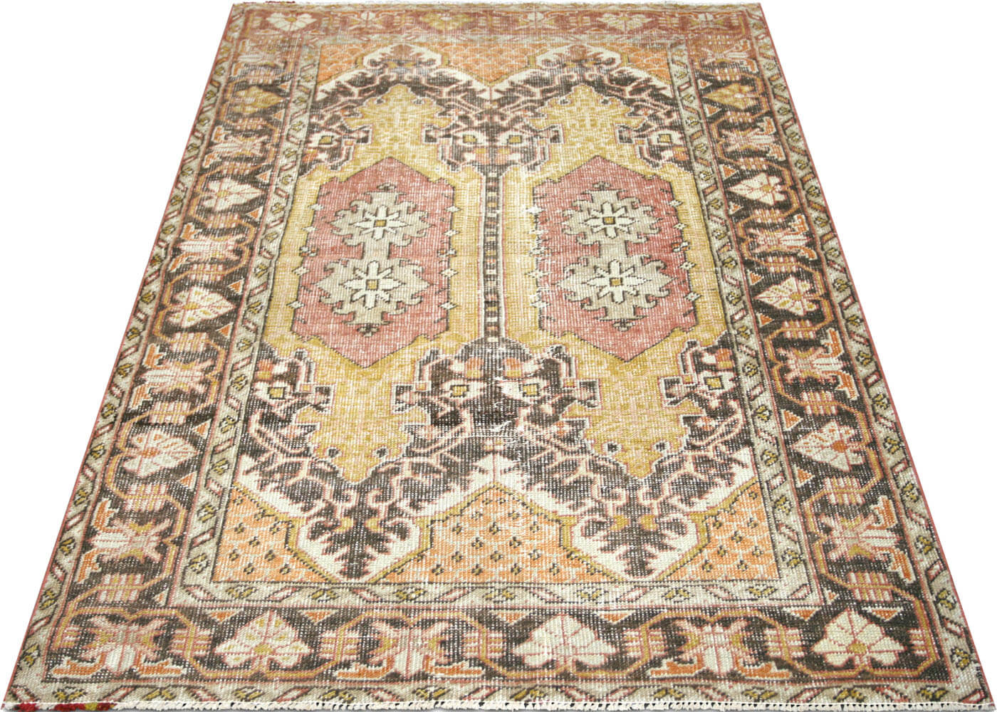 Vintage Turkish Oushak Rug - 4'6" x 7'1"