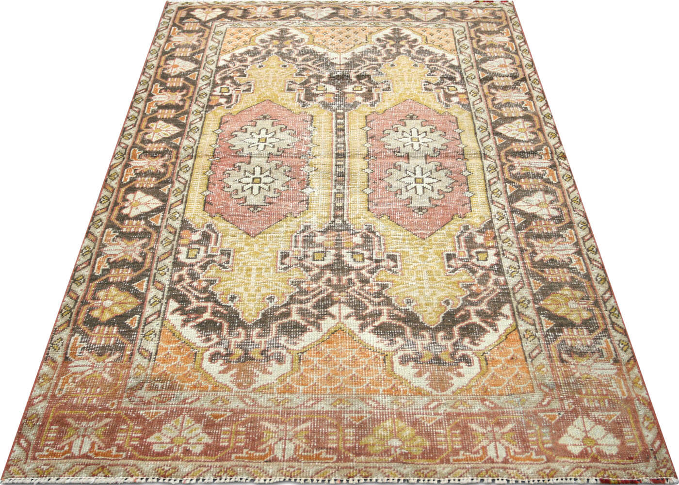 Vintage Turkish Oushak Rug - 4'6" x 7'1"