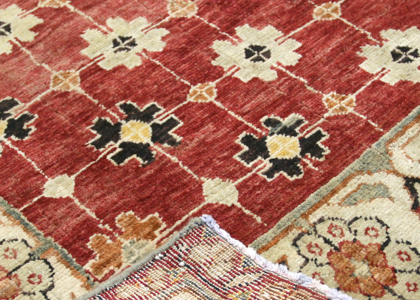 Vintage Turkish Oushak Rug - 4'2" x 8'1"