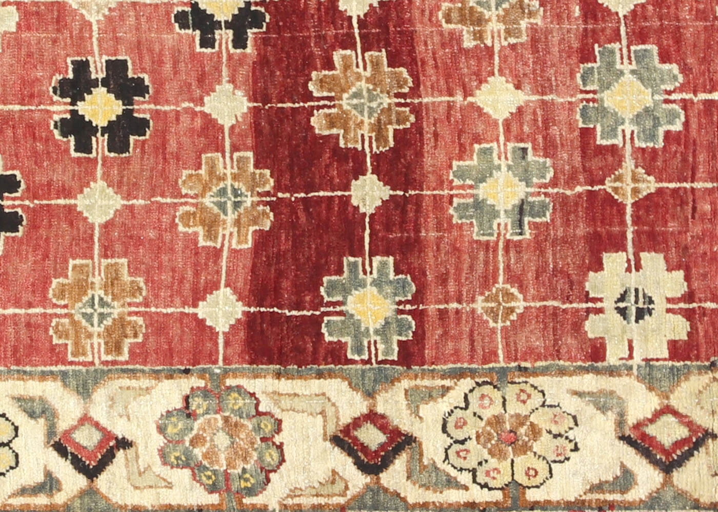 Vintage Turkish Oushak Rug - 4'2" x 8'1"