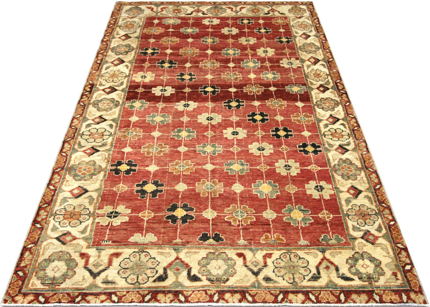 Vintage Turkish Oushak Rug - 4'2" x 8'1"