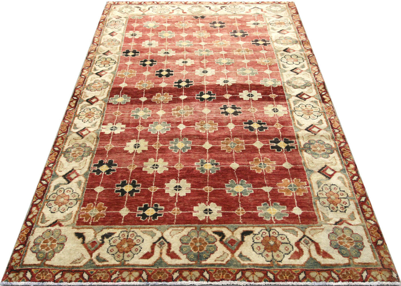 Vintage Turkish Oushak Rug - 4'2" x 8'1"