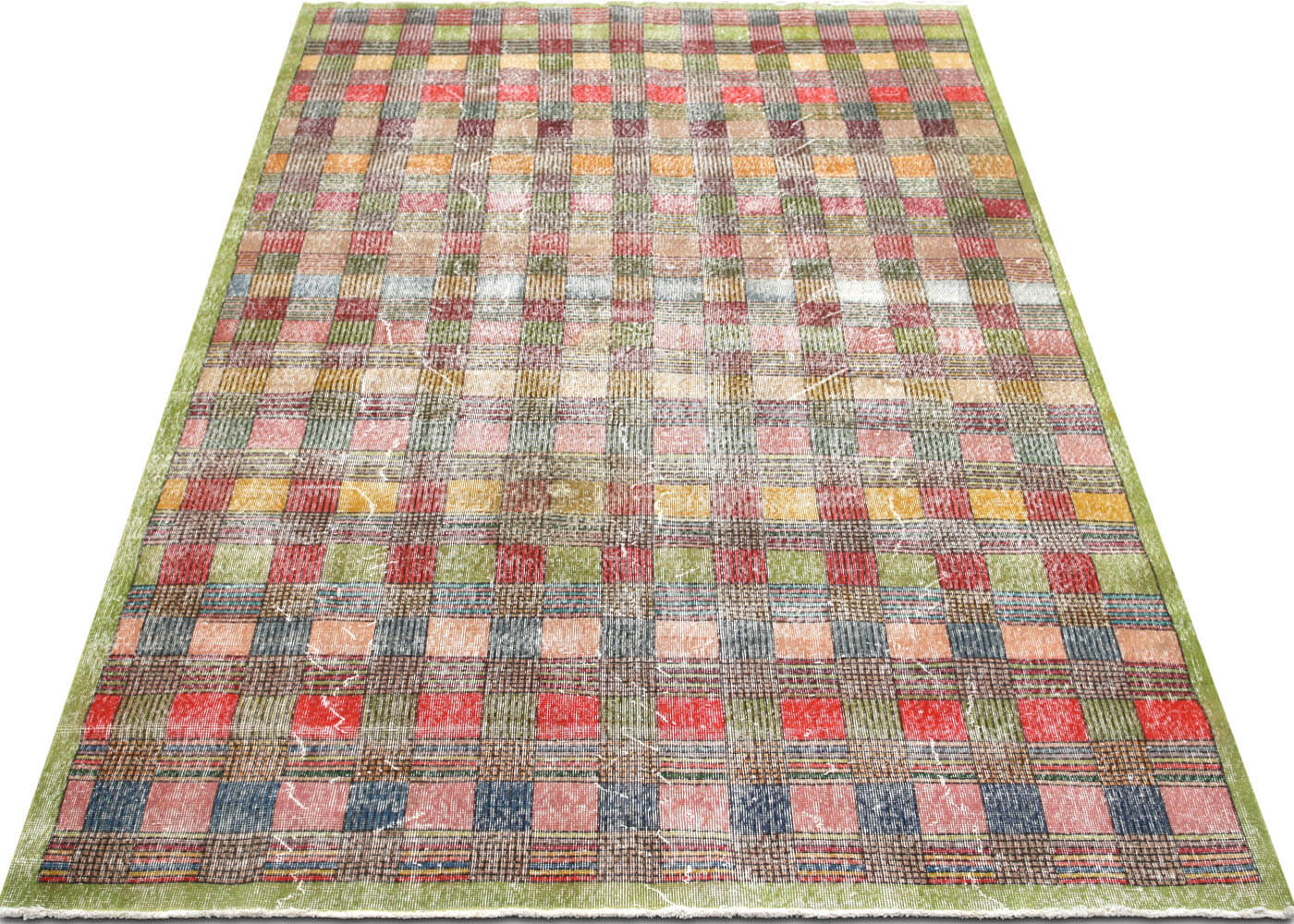 Vintage Turkish Mid-Century Modern Rug - 6'10" x 10'2"