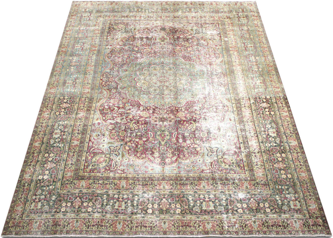 Semi Antique Persian Meshed Rug - 9'2" x 12'6"