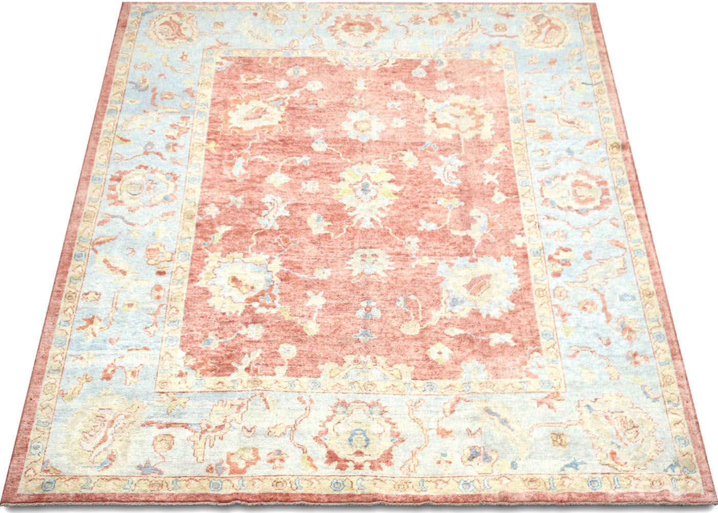 Vintage Turkish Oushak Rug - 10'8" x 12'7"