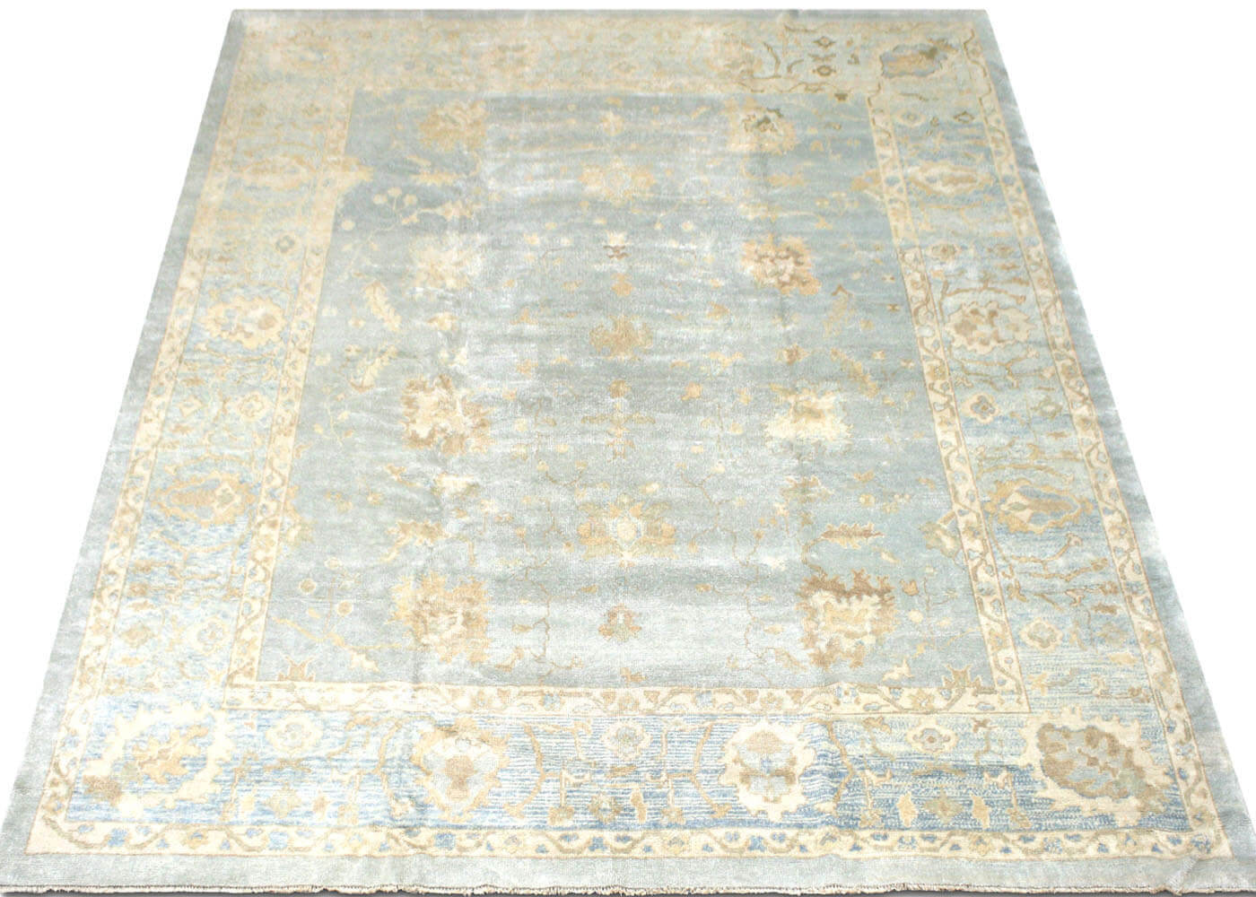 Vintage Turkish Oushak Rug - 11'11" x 13'7"