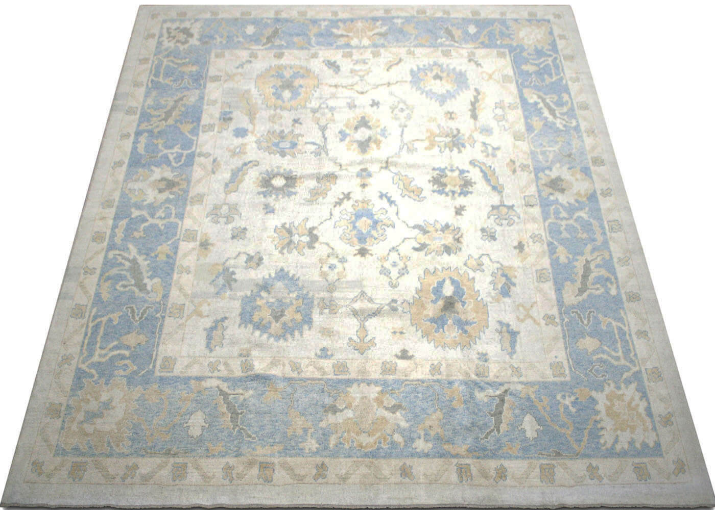 Vintage Turkish Oushak Rug - 10'8" x 12'5"