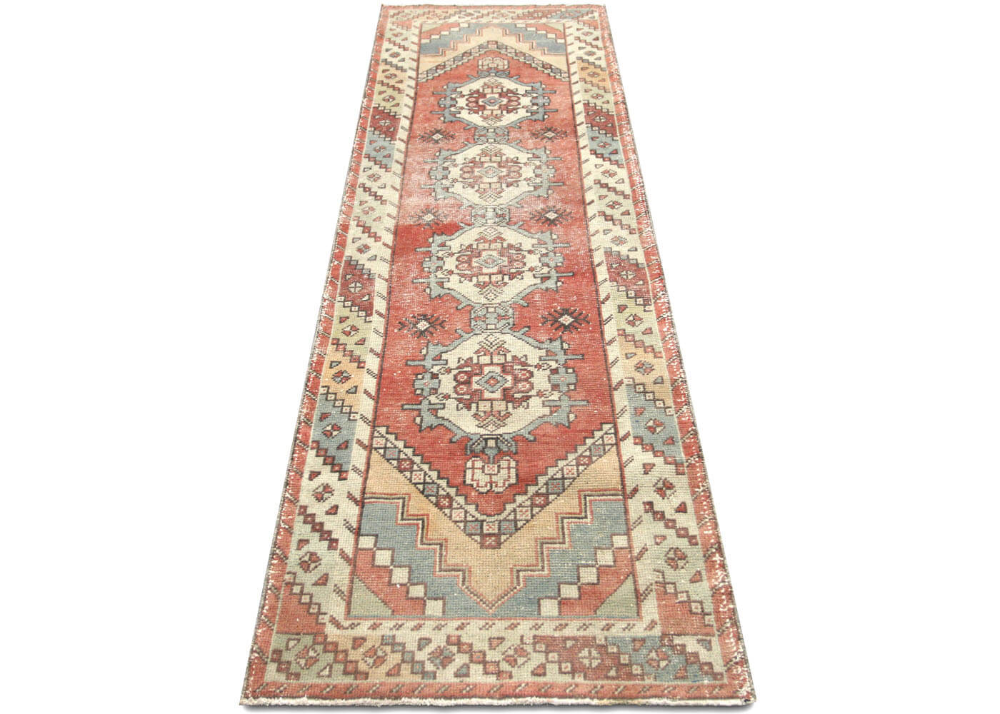 Vintage Turkish Oushak Runner - 3' x 10'