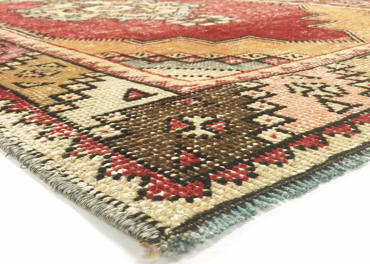 Vintage Turkish Oushak Runner - 3' x 9'7"