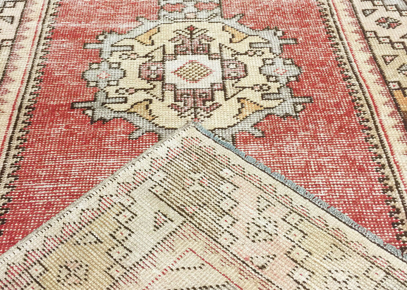 Vintage Turkish Oushak Runner - 3' x 9'7"