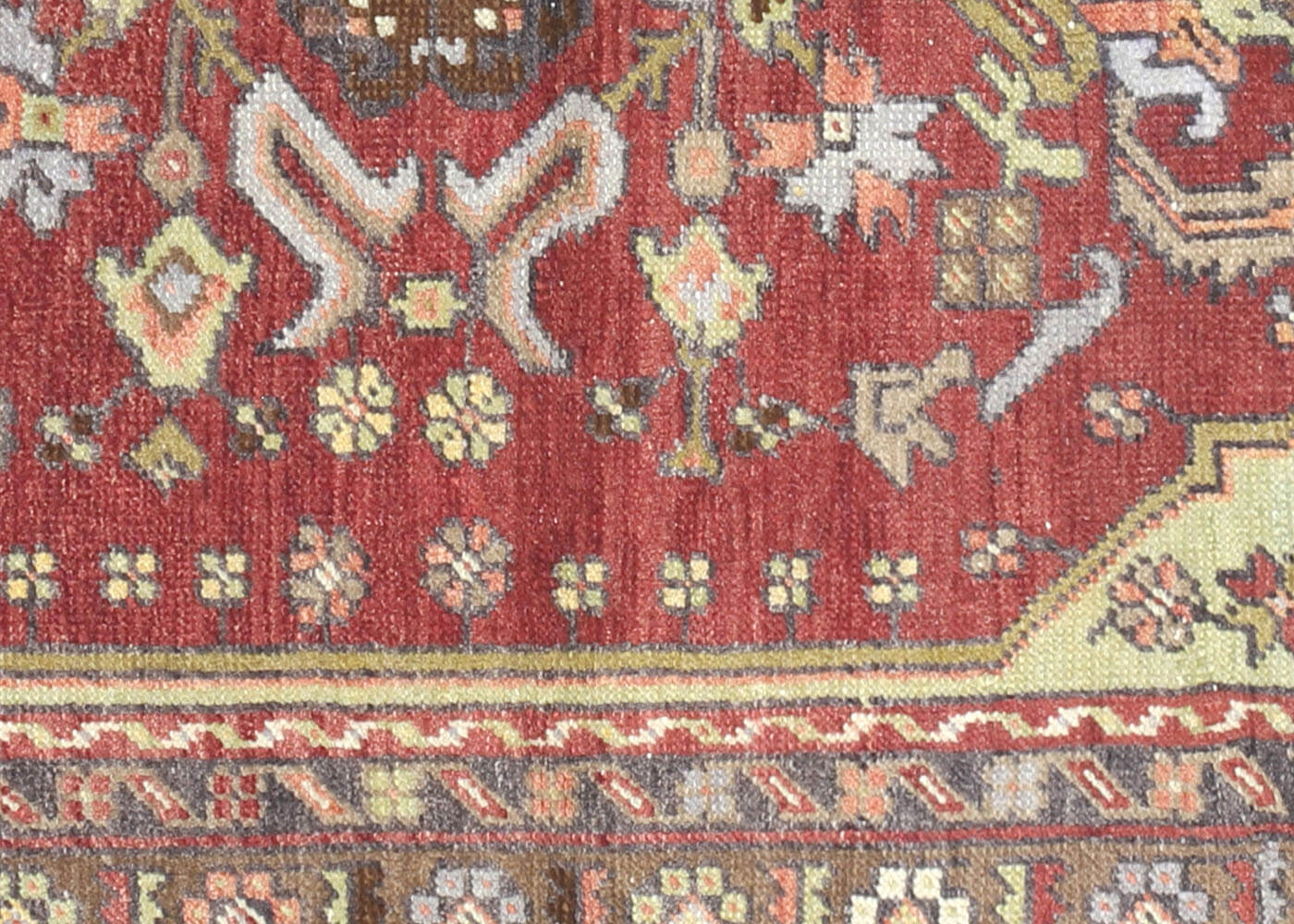 Vintage Turkish Oushak Rug - 3'2" x 5'