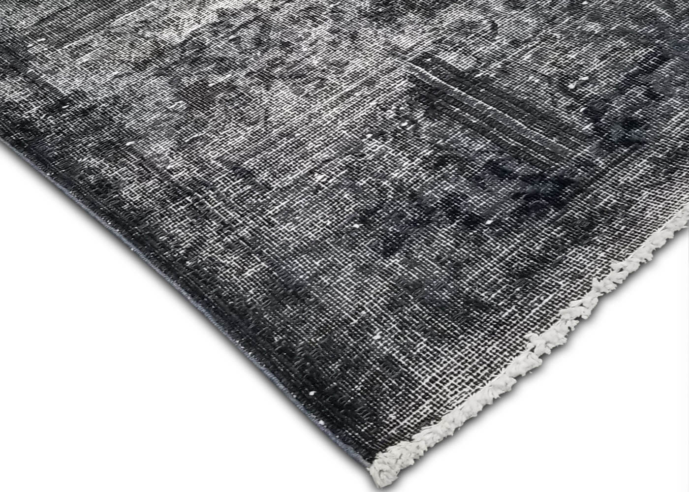 Vintage Persian Kerman Overdyed Runner - 1'10" x 12'8"