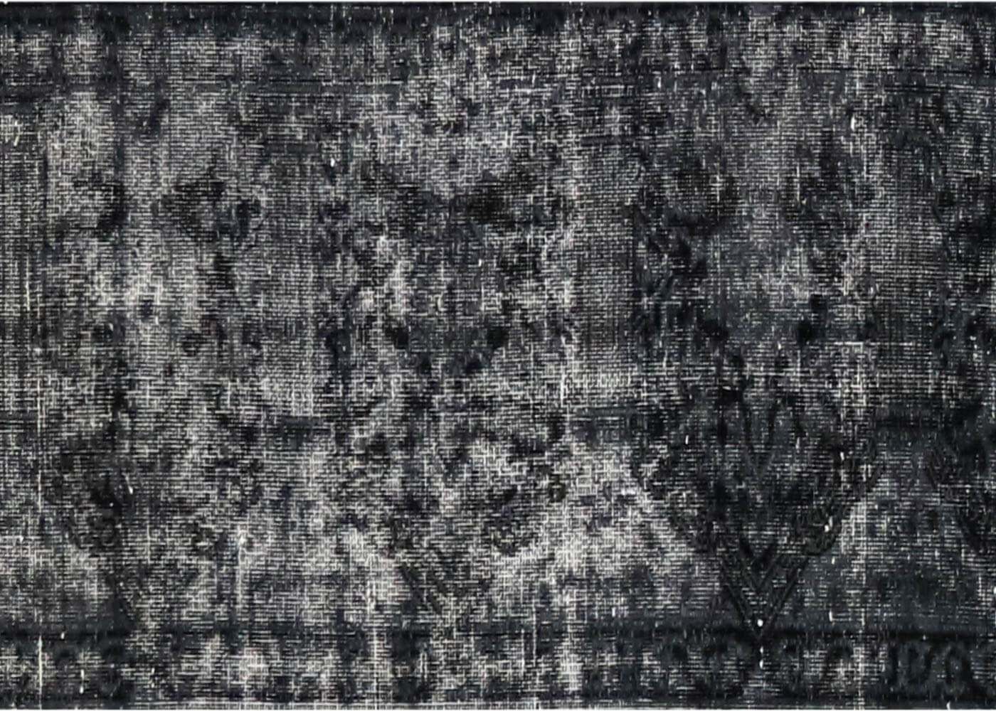 Vintage Persian Kerman Overdyed Runner - 1'10" x 12'8"