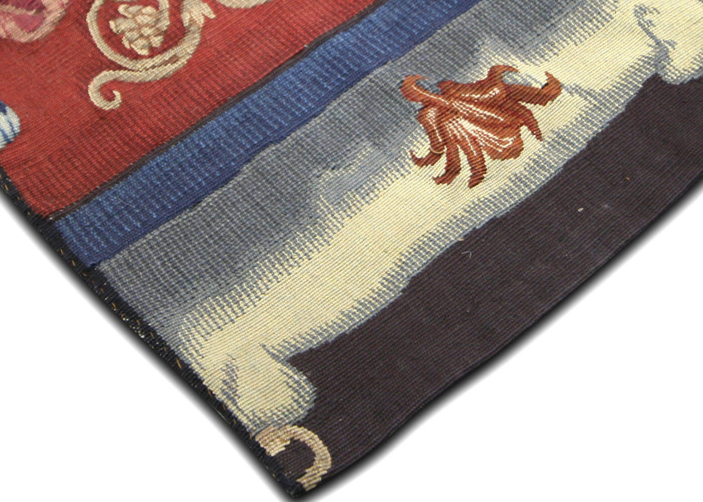 Semi Antique French Aubusson Tapestry - 3'10" x 10'