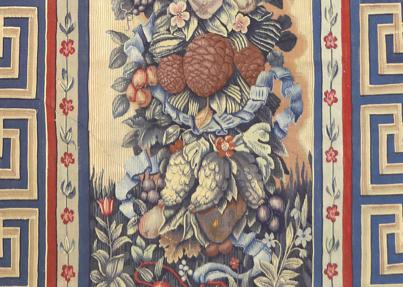 Semi Antique French Aubusson Tapestry - 3'10" x 10'