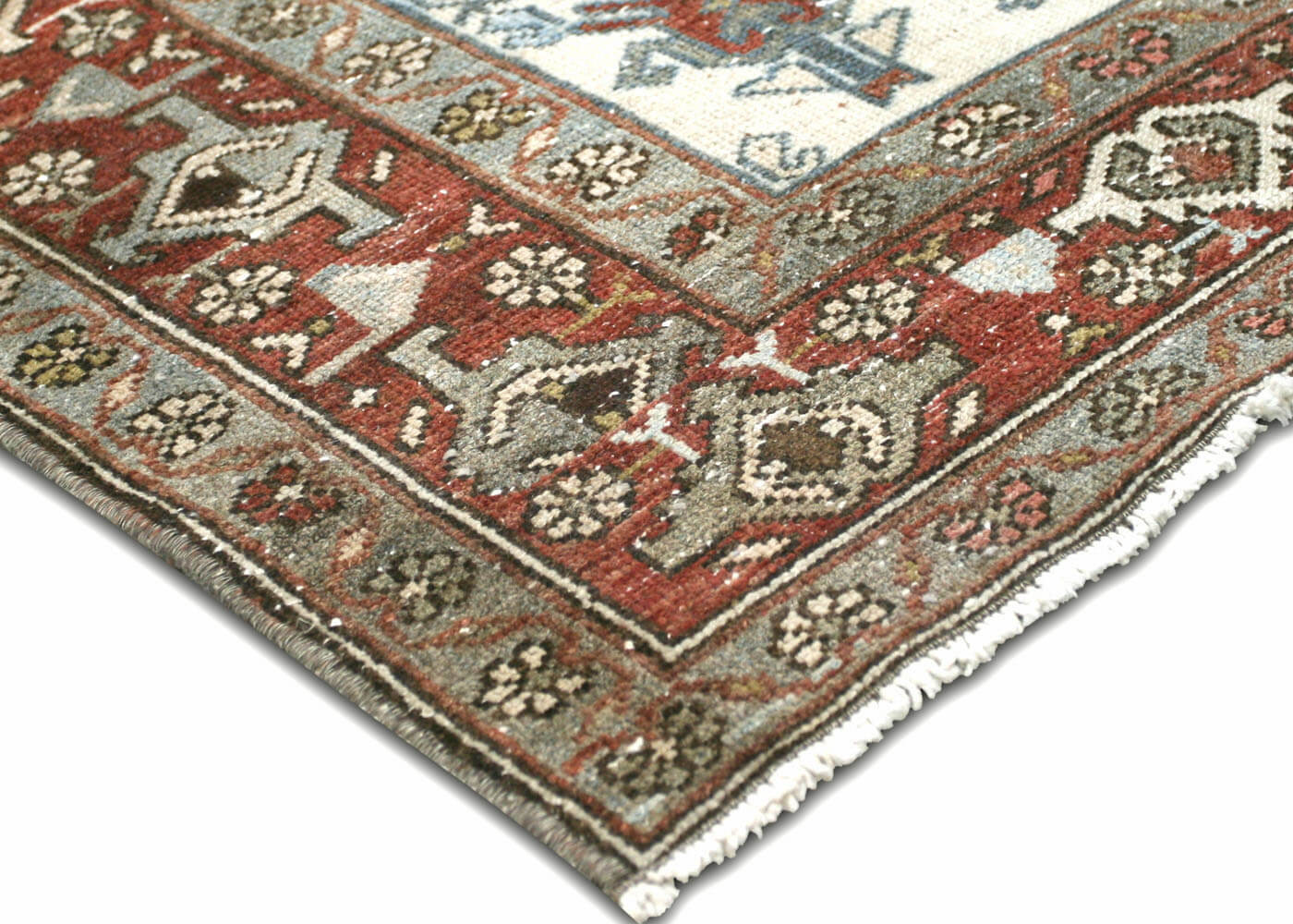 Semi Antique Persian Melayer Runner - 3'5" x 16'