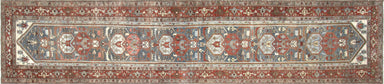 Semi Antique Persian Melayer Runner - 3'5" x 16'