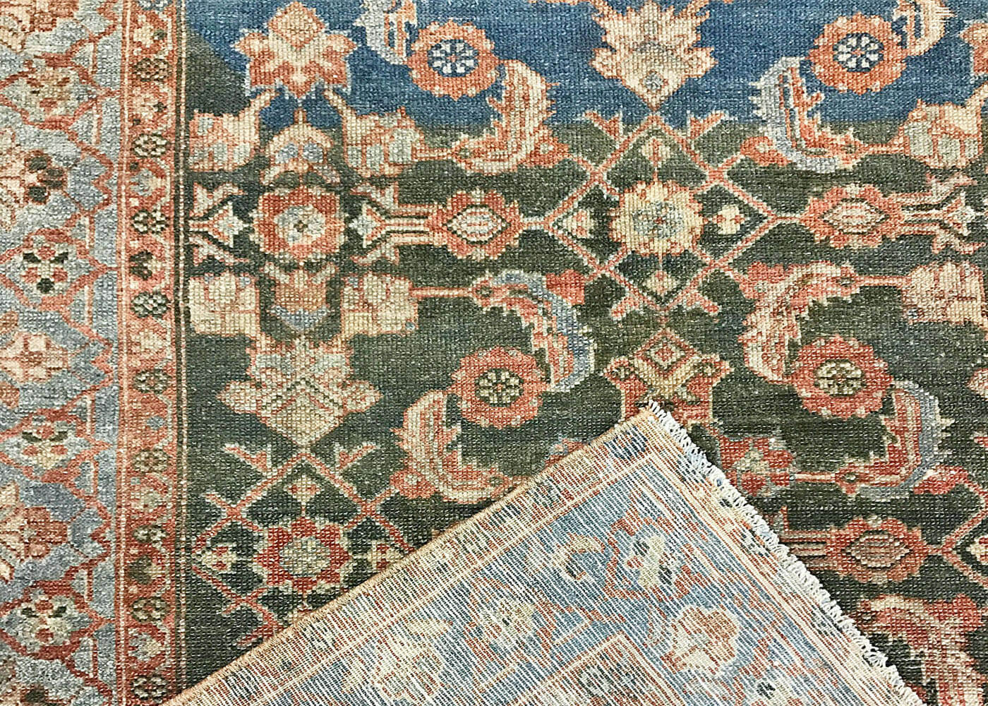 Semi Antique Persian Melayer Runner - 3'7" x 15'10"