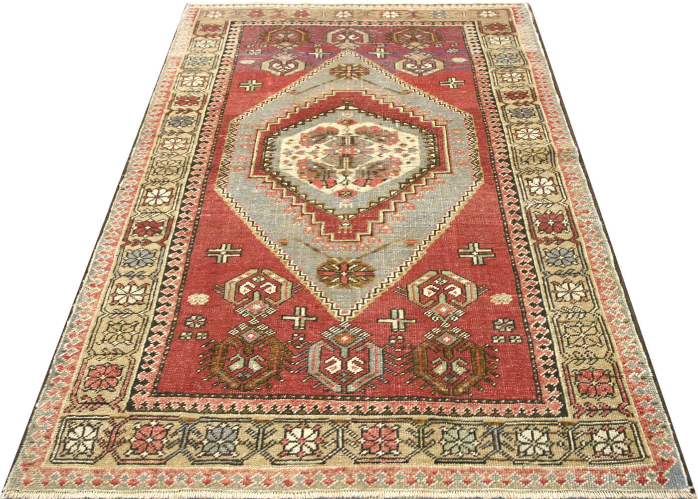 Vintage Turkish Oushak Rug - 3'3" x 5'6"