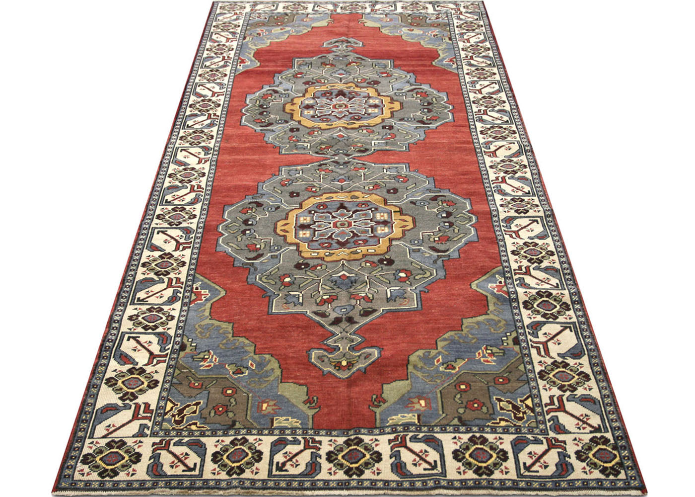 Vintage Turkish Oushak Rug - 5' x 11'1"