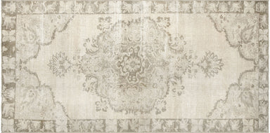Vintage Turkish Oushak Carpet - 5'2" x 8'4"