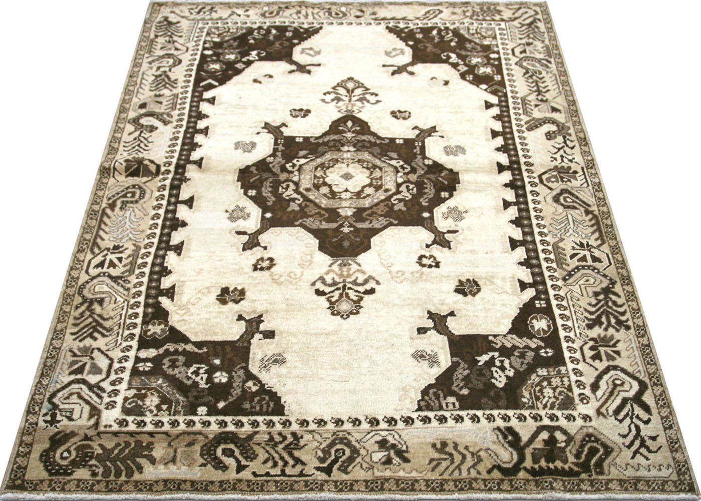 Vintage Turkish Oushak Rug - 4'9" x 6'9"