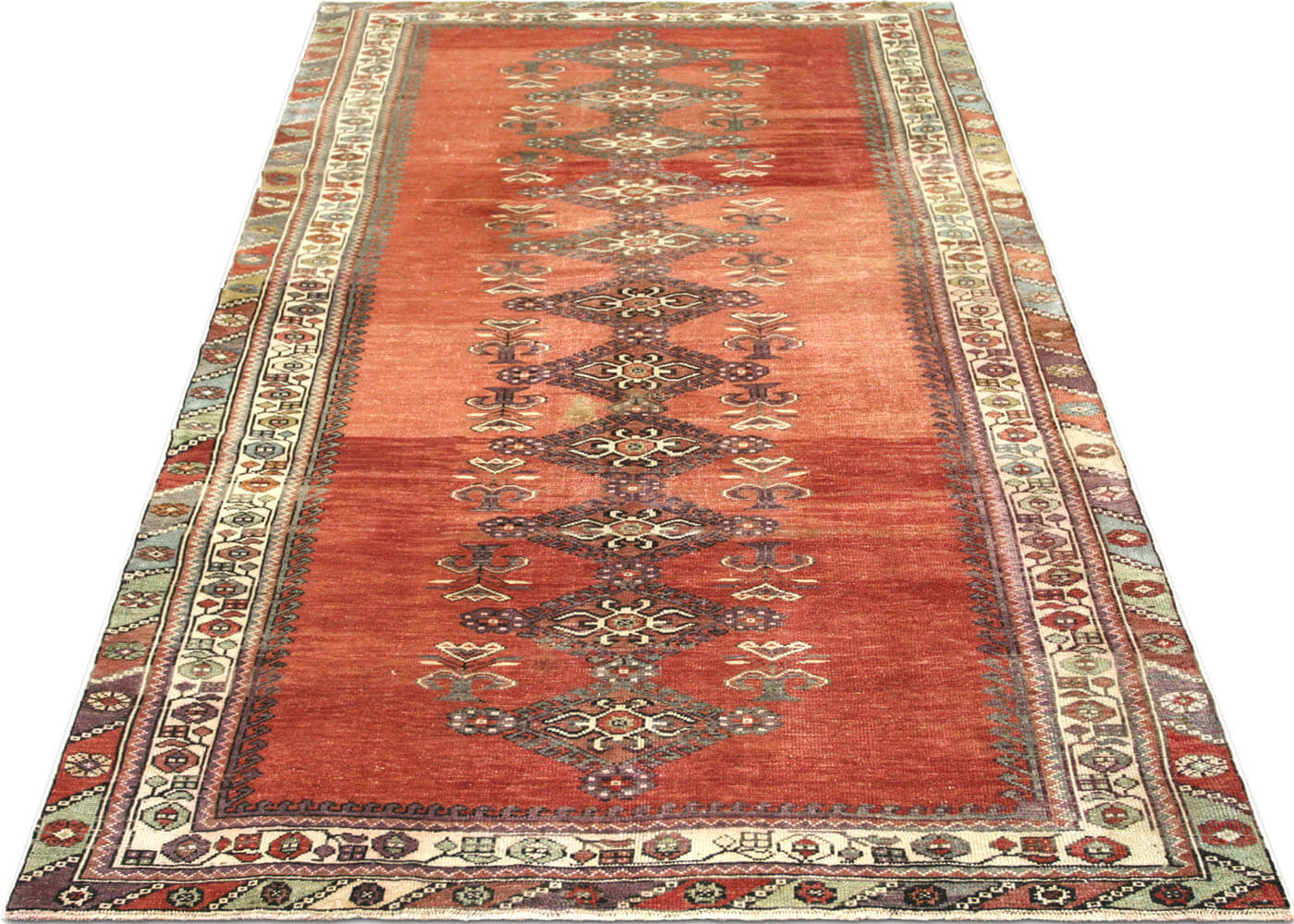 Vintage Turkish Oushak Rug - 5'3" x 9'4"