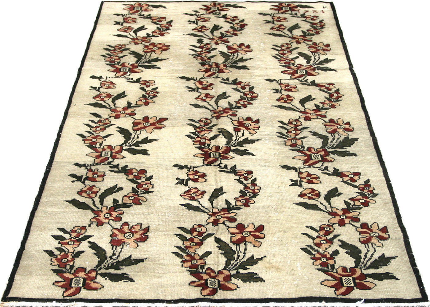 Vintage Turkish Oushak Rug - 4'11" x 8'5"