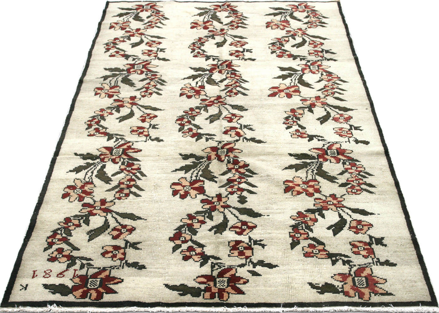 Vintage Turkish Oushak Rug - 4'11" x 8'5"