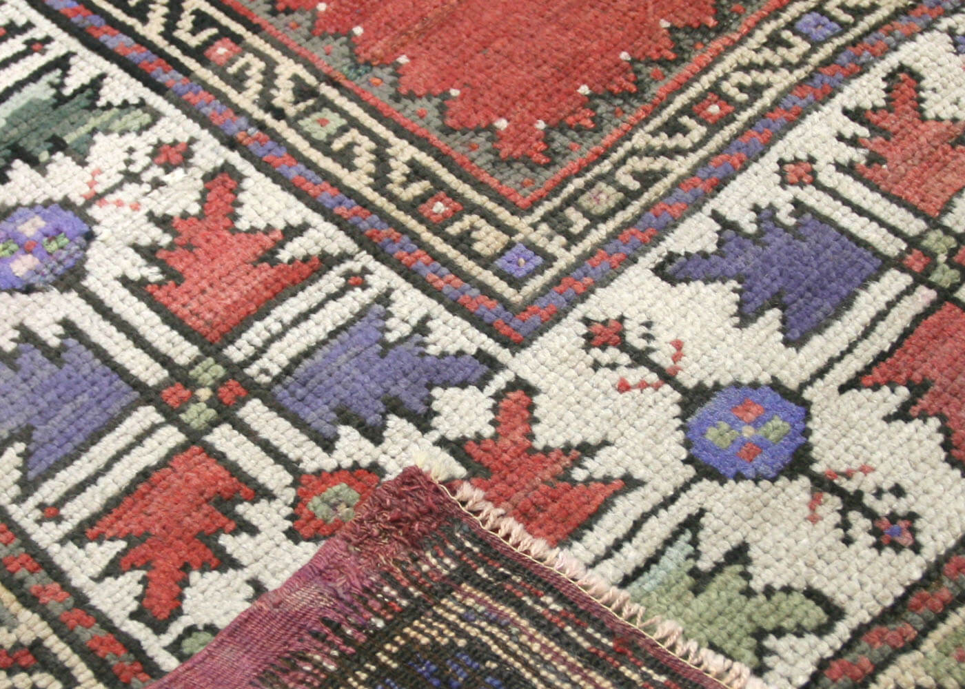 Vintage Turkish Oushak Rug - 4'2" x 6'8"