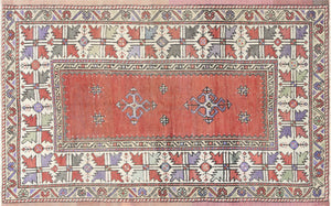 Vintage Turkish Oushak Rug - 4'2" x 6'8" - 160190