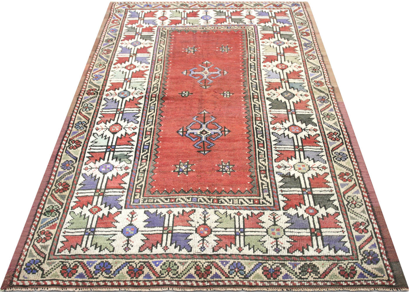 Vintage Turkish Oushak Rug - 4'2" x 6'8"