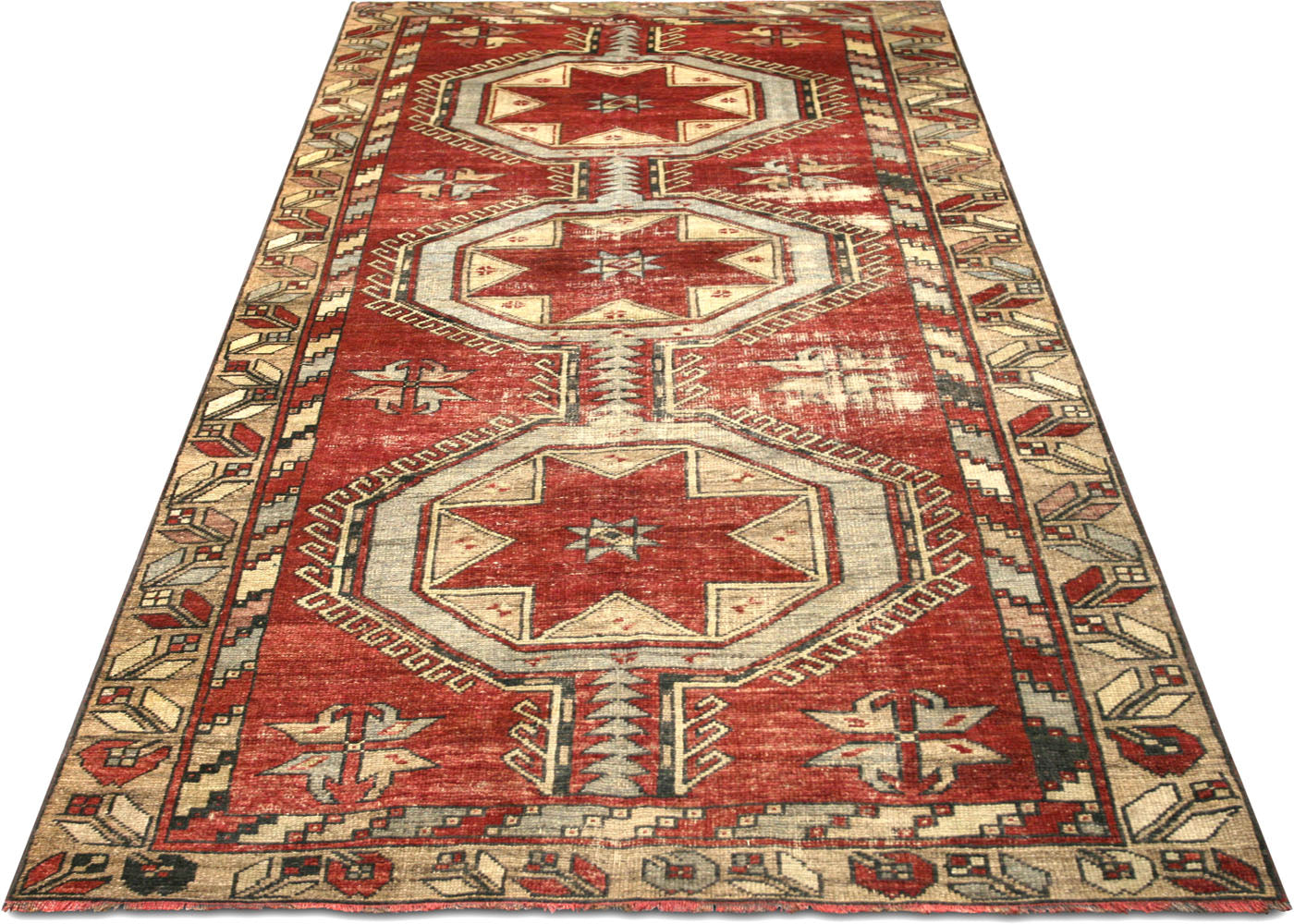 Vintage Turkish Oushak Rug - 4'5" x 10'11"