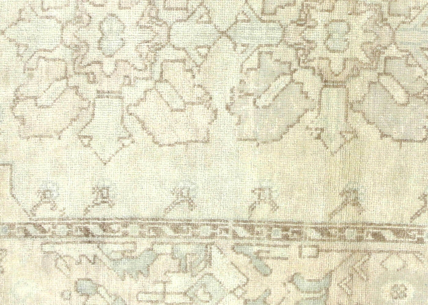 Vintage Turkish Oushak Rug - 4' x 7'5"