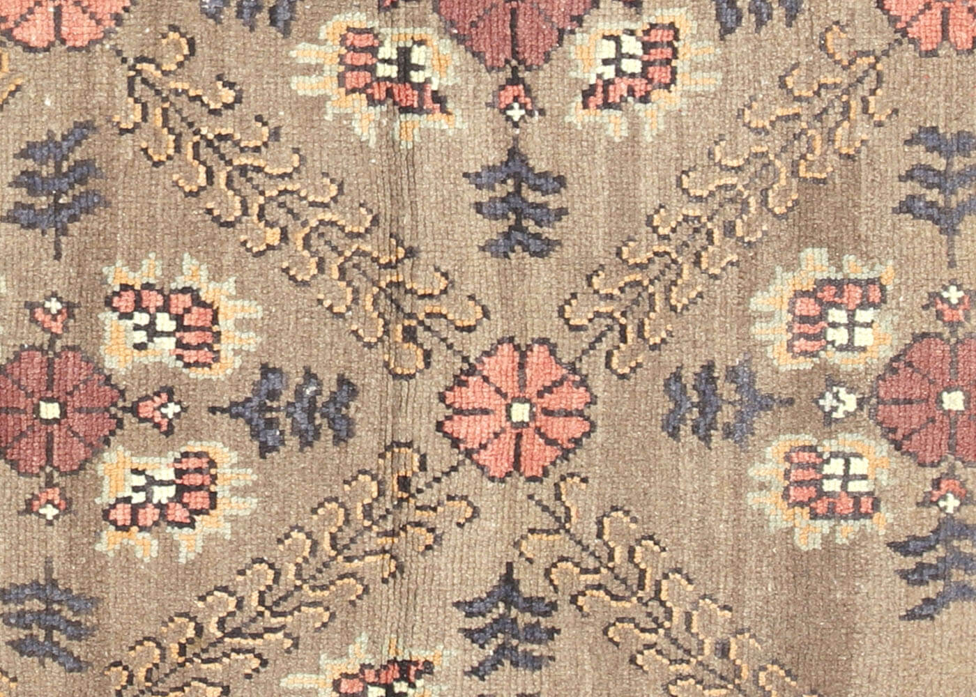 Vintage Turkish Oushak Rug - 4'6" x 4'6"