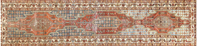 Semi Antique Persian Melayer Runner - 3'2" x 13'7"