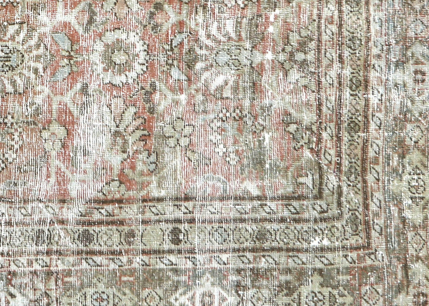 Semi Antique Persian Mahal Rug - 8'3" x 11'
