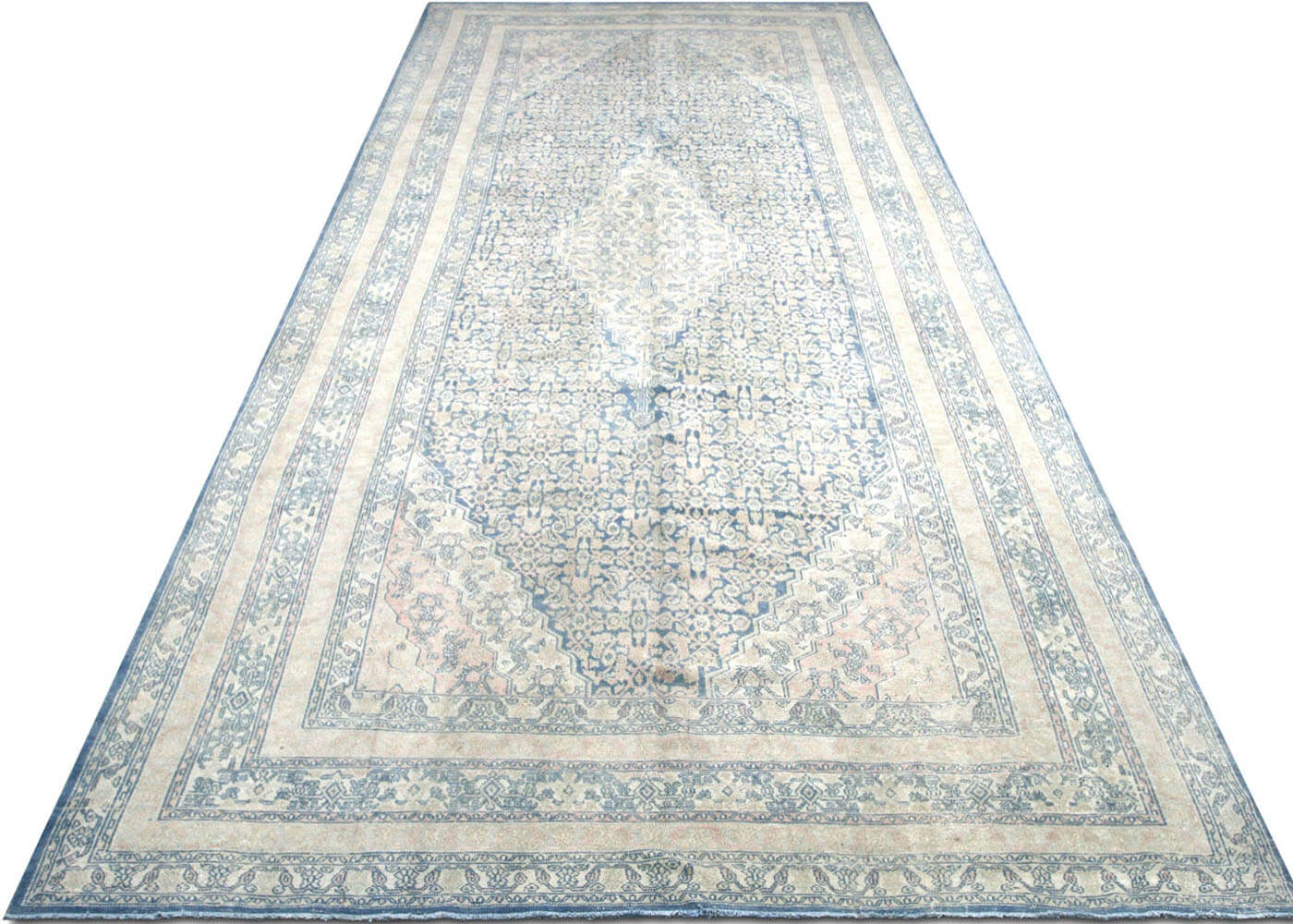 Vintage Persian Bibicabad Rug - 10'2" x 21'11"