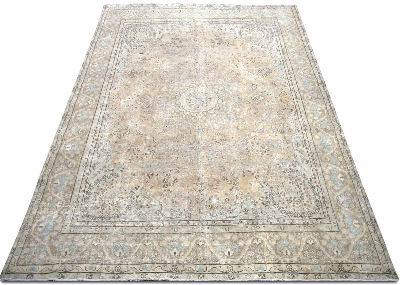 Vintage Persian Kerman Rug - 9'10" x 13'1"