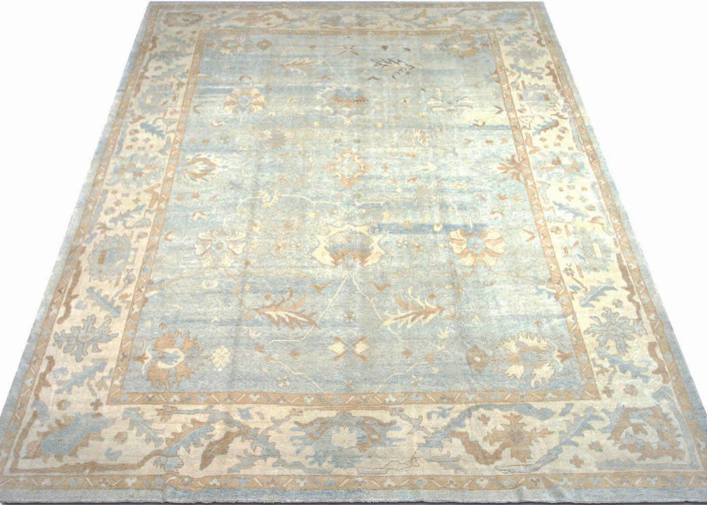 Vintage Turkish Oushak Rug - 12'10" x 17'3"