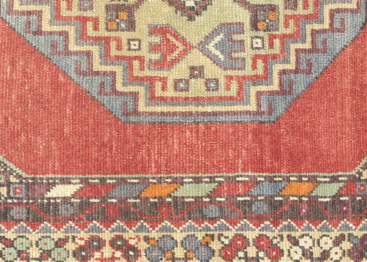 Vintage Turkish Oushak Rug - 3'5" x 6'10"