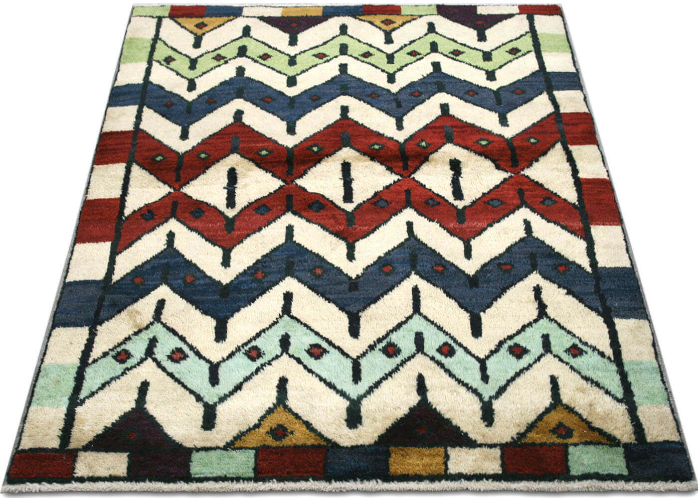 Vintage Turkish Tulu Rug - 5' x 6'9"