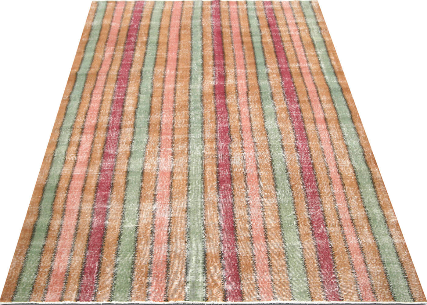 Vintage Turkish Mid-Century-Modern Rug - 6'10" x 10'3"