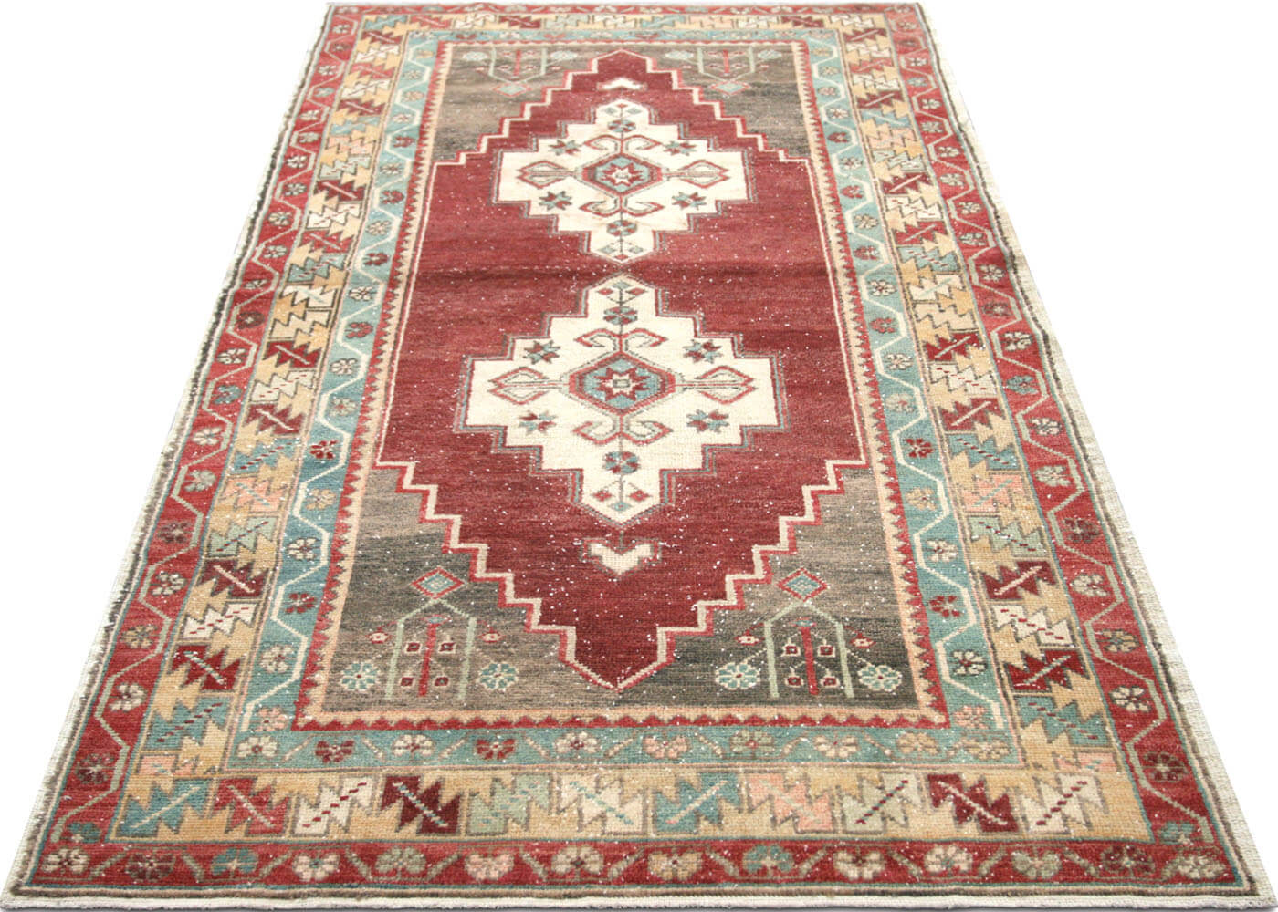 Vintage Turkish Oushak Rug - 4' x 7'5"