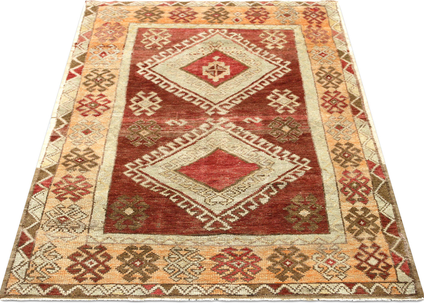 Vintage Turkish Oushak Rug - 3'10" x 6'5"