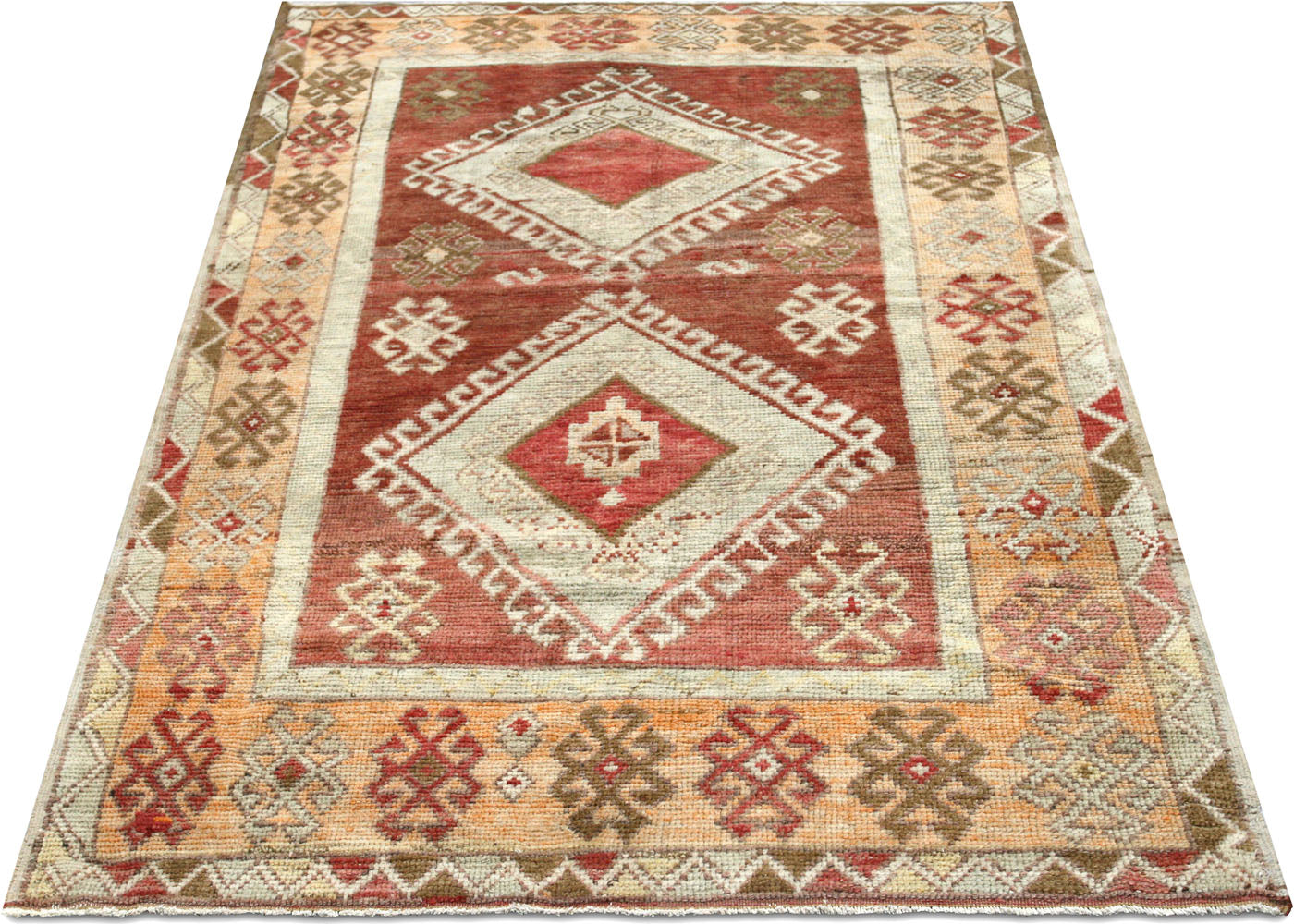 Vintage Turkish Oushak Rug - 3'10" x 6'5"