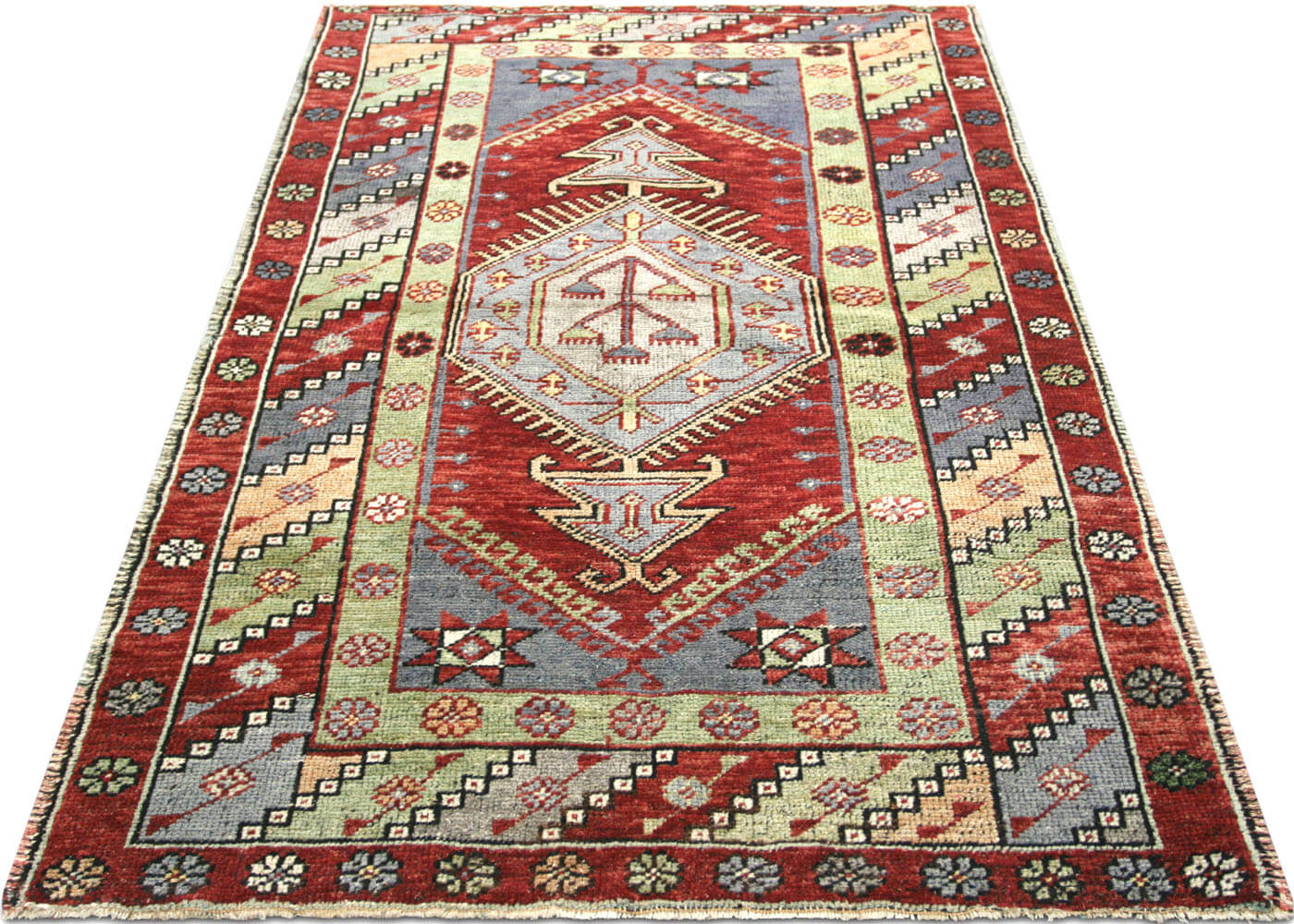 Vintage Turkish Oushak Rug - 3'4" x 5'