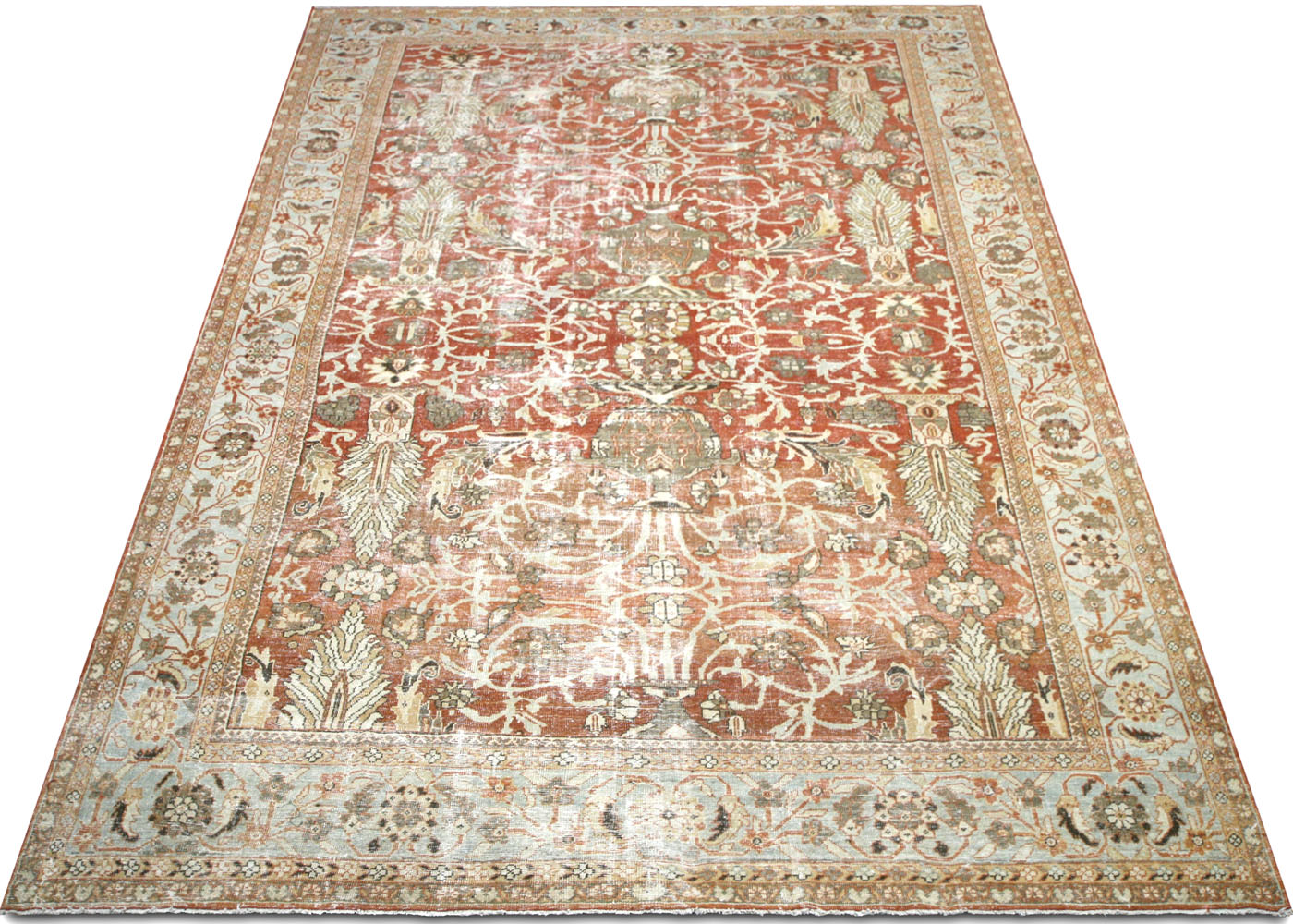 Semi Antique Persian Mahal Rug - 9'11" x 16'9"