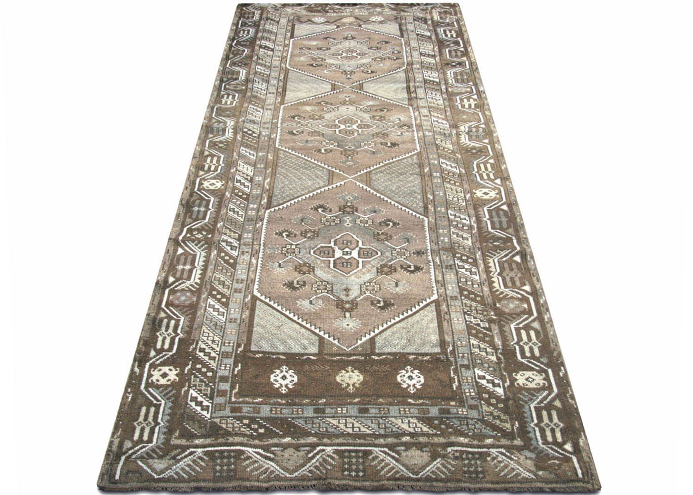 Vintage Turkish Oushak Runner - 4' x 10'11"